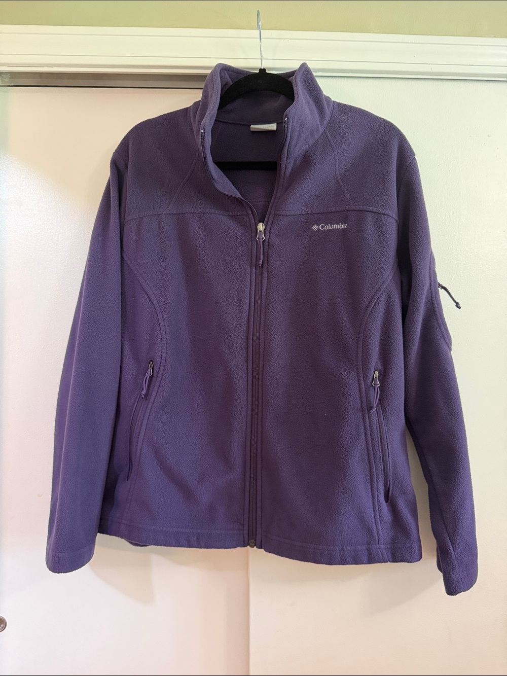Columbia Women's Purple Full-Zip Fleece Utility Jacket